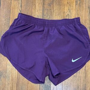 Nike Women's Purple Dri-Fit Athletic Shorts Small